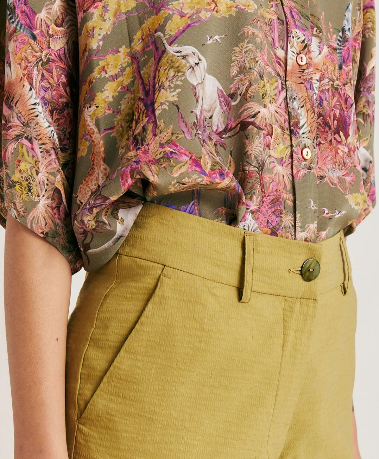 New Pantalon Lyon Coton Lin - Avocat Femmes Pantalons Et Shorts
