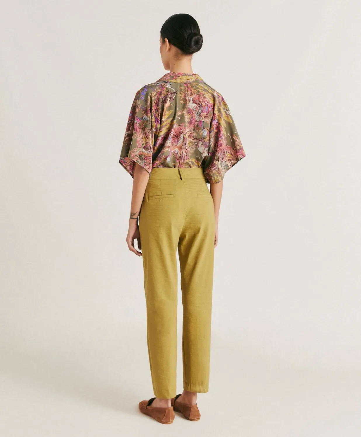 New Pantalon Lyon Coton Lin - Avocat Femmes Pantalons Et Shorts