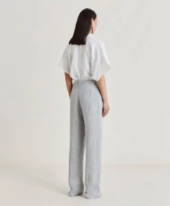 New Pantalon Narciso Lin Lurex - Gris Femmes Costumes Et Costumes