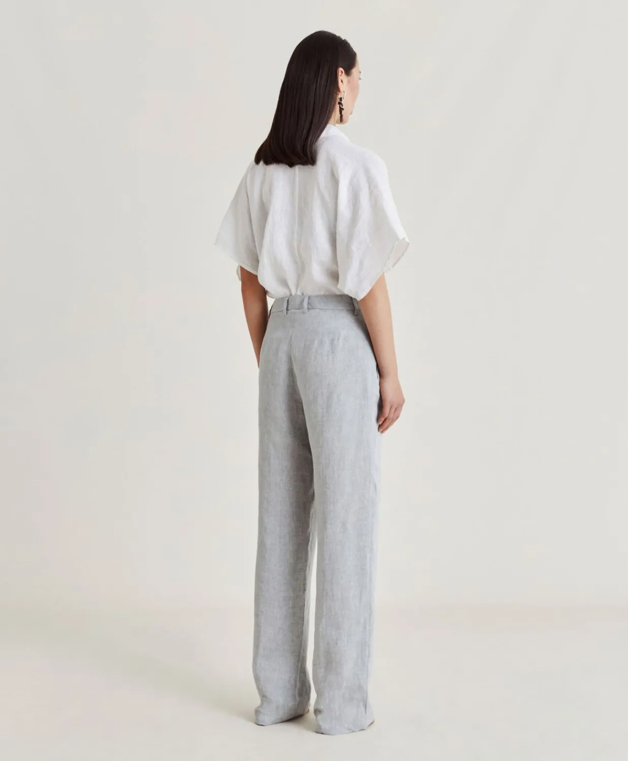 New Pantalon Narciso Lin Lurex - Gris Femmes Costumes Et Costumes