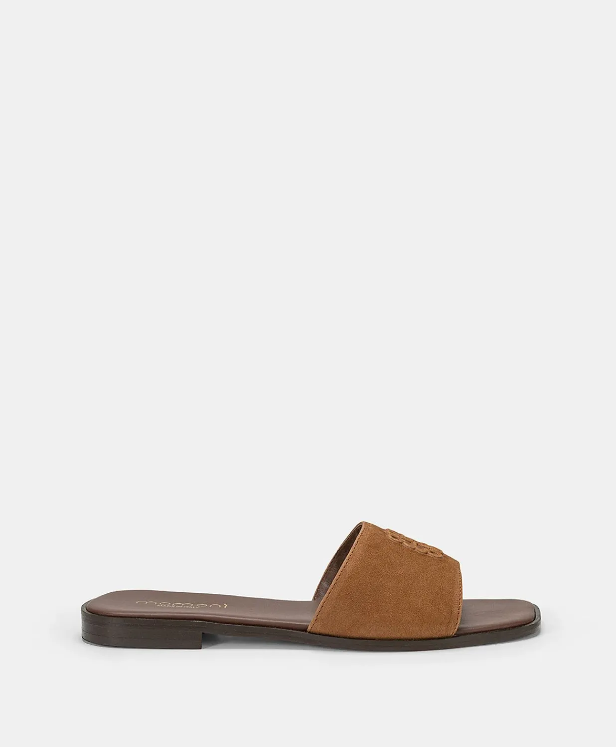 Hot Pantoufle Plate En Cuir Tuccia - Tan Femmes Chaussures