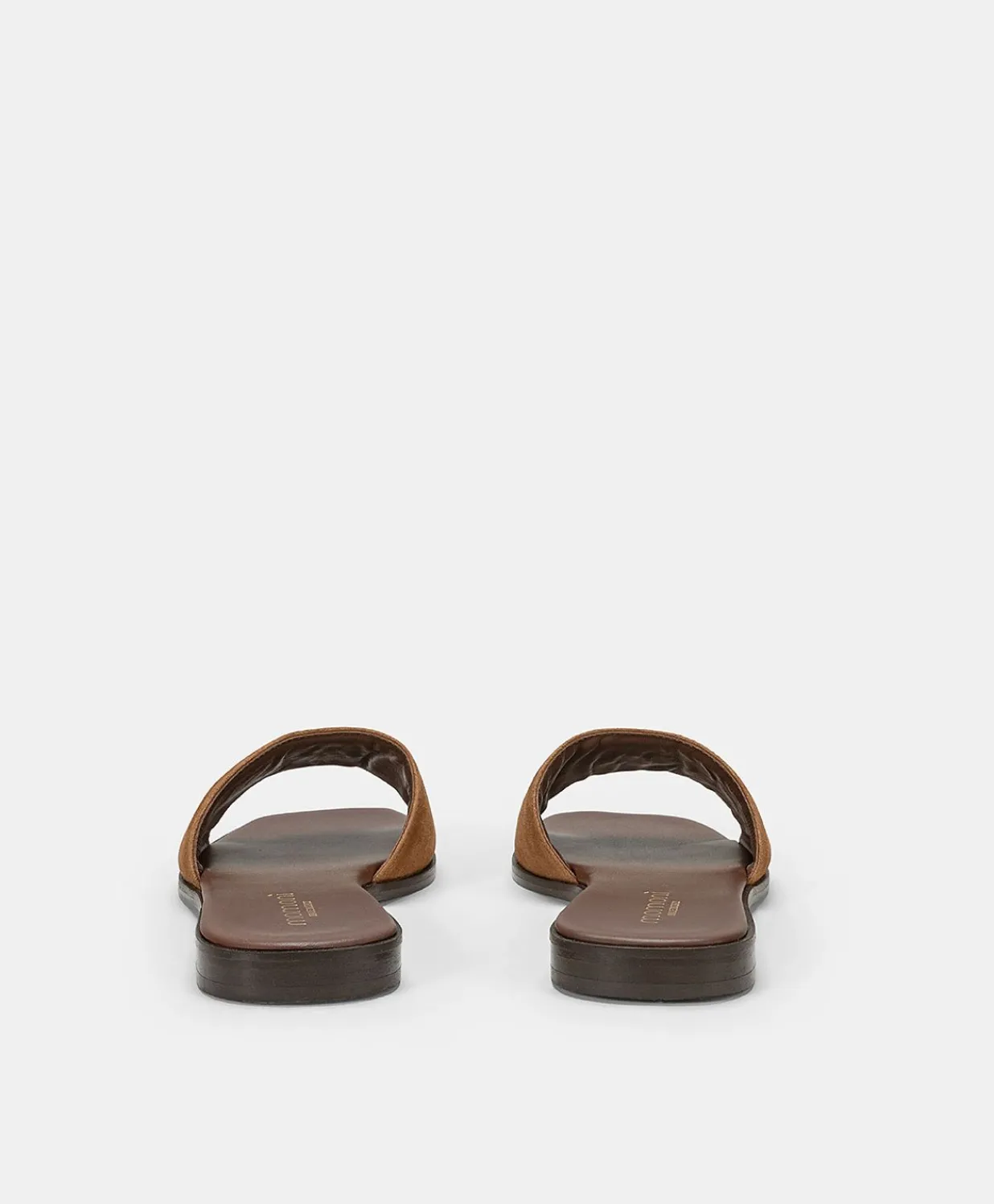 Hot Pantoufle Plate En Cuir Tuccia - Tan Femmes Chaussures