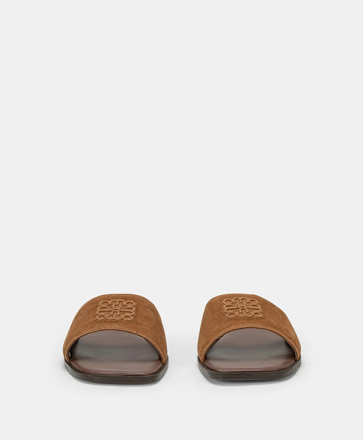 Hot Pantoufle Plate En Cuir Tuccia - Tan Femmes Chaussures