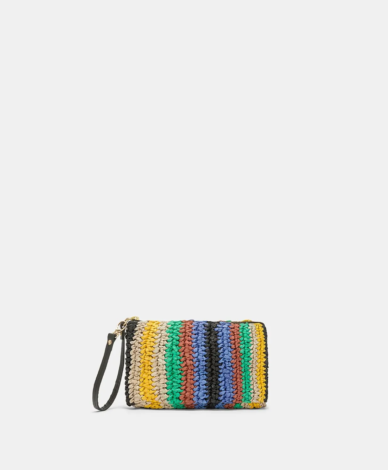 Sale Pochette En Raphia Raye Yamir - Multicolore Femmes Sacs Et Pochettes