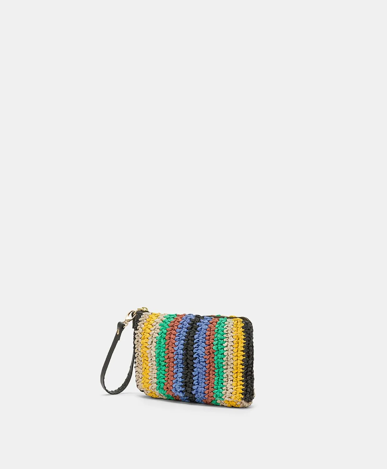 Sale Pochette En Raphia Raye Yamir - Multicolore Femmes Sacs Et Pochettes