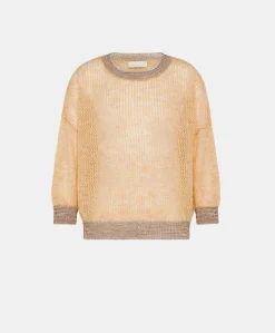 Sale Pull Bella En Mohair Doux - Orange Femmes Tricots