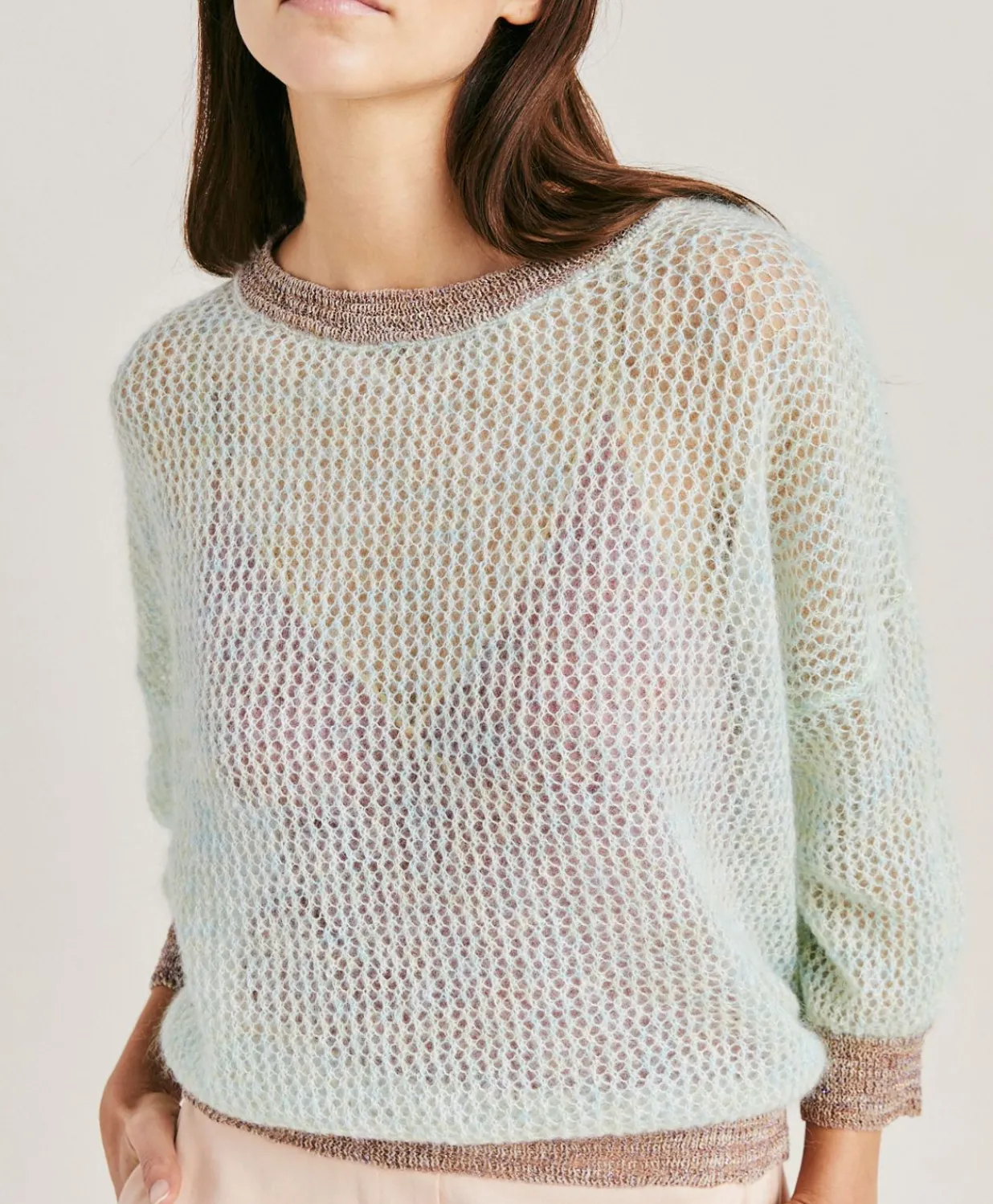 Best Pull Bella En Mohair Doux - Turquoise Femmes Tricots