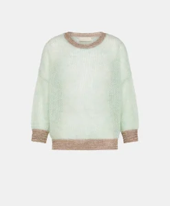 Best Pull Bella En Mohair Doux - Turquoise Femmes Tricots