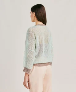 Best Pull Bella En Mohair Doux - Turquoise Femmes Tricots