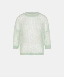 Best Pull Campanula En Mohair Doux - Turquoise Femmes Tricots