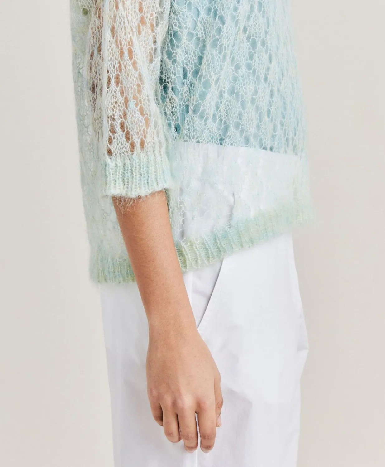 Best Pull Campanula En Mohair Doux - Turquoise Femmes Tricots