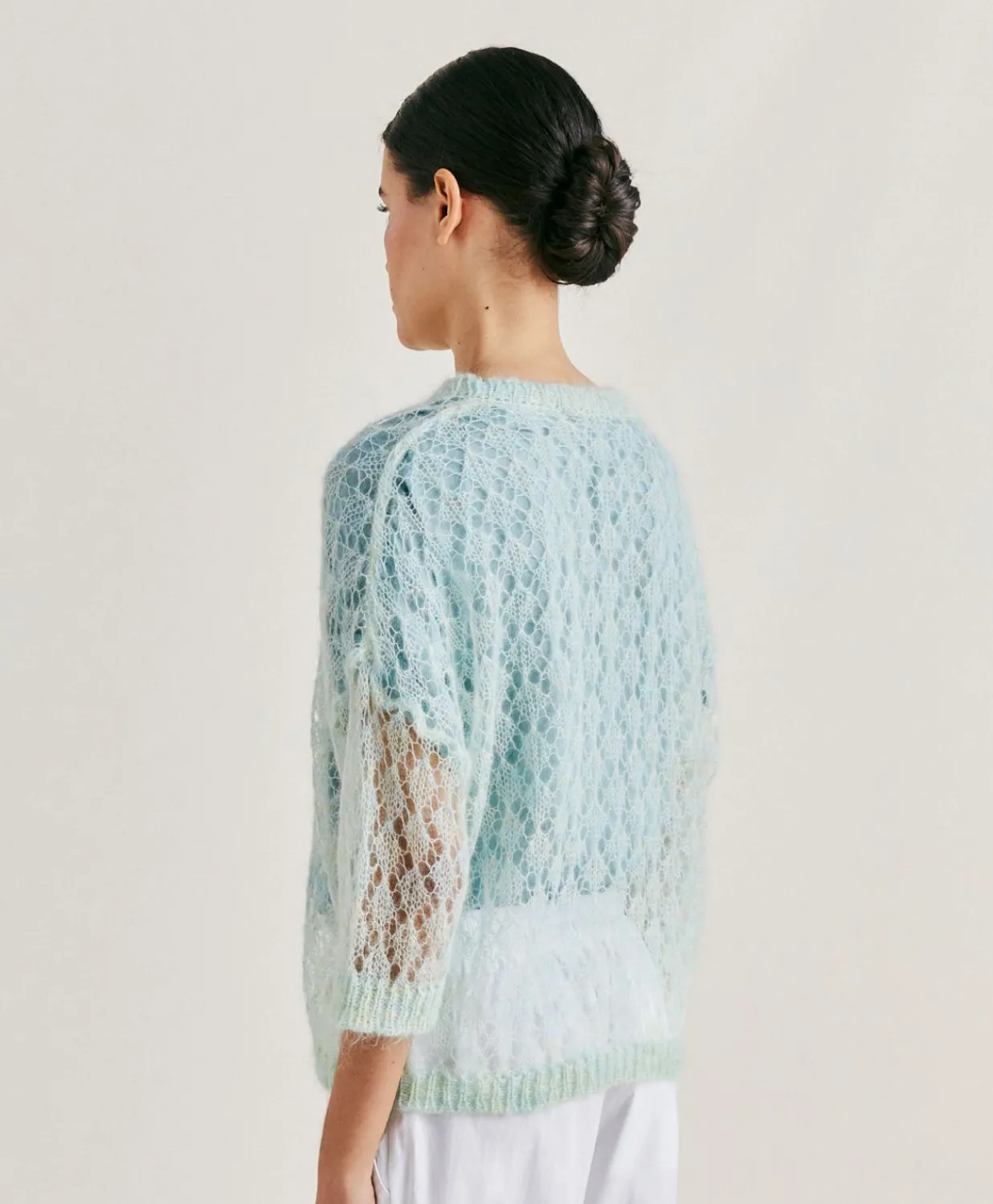 Best Pull Campanula En Mohair Doux - Turquoise Femmes Tricots