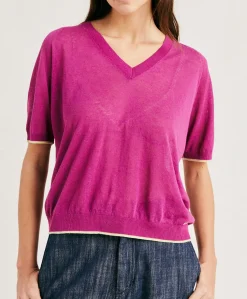Discount Pull En Lin Edie - Cyclamen Femmes Tricots