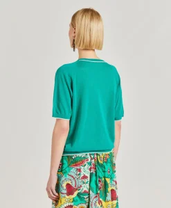Clearance Pull En Lin Edie - Emeraude Femmes Tricots
