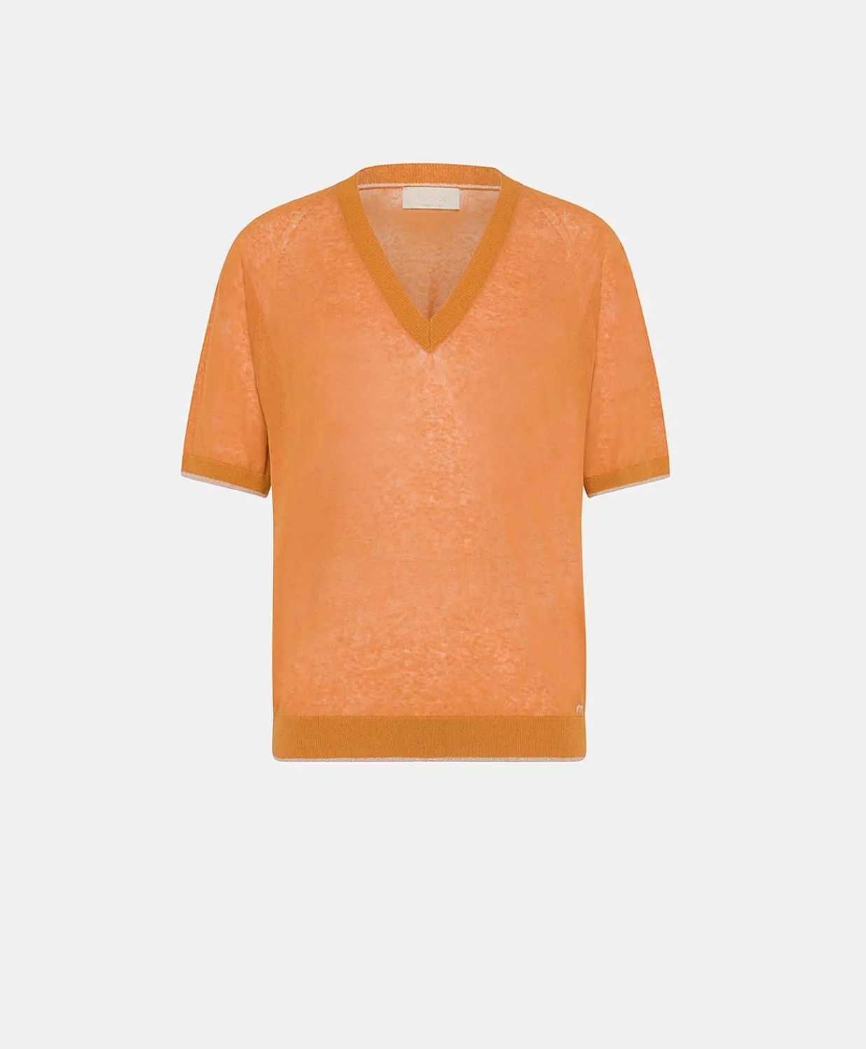 Outlet Pull En Lin Edie - Orange Femmes Tricots