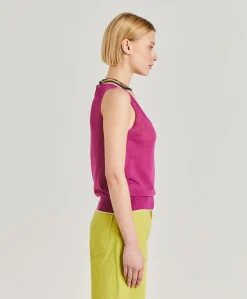 Clearance Pull En Lin Graziosa - Cyclamen Femmes Tricots