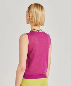 Clearance Pull En Lin Graziosa - Cyclamen Femmes Tricots