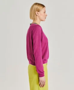 New Pull En Lin Rio - Cyclamen Femmes Tricots