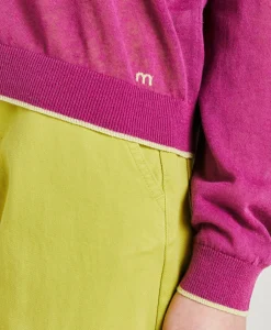 New Pull En Lin Rio - Cyclamen Femmes Tricots