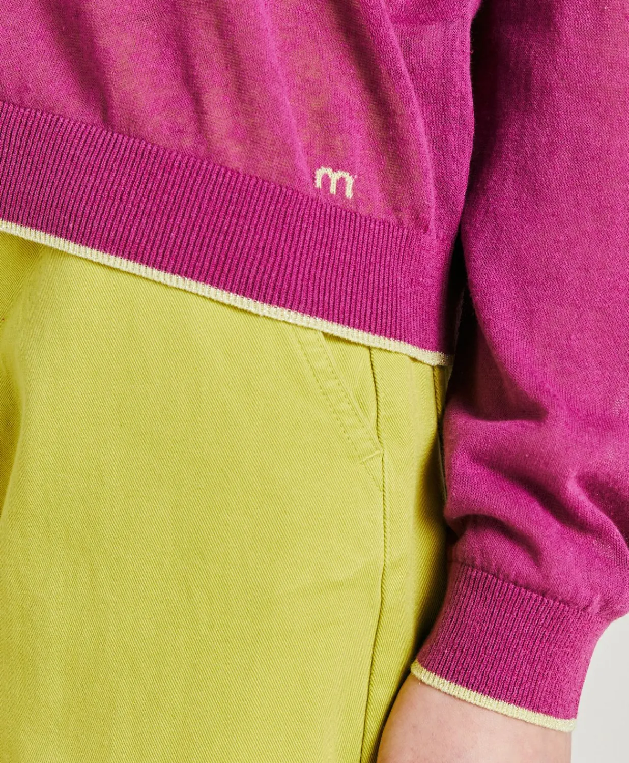 New Pull En Lin Rio - Cyclamen Femmes Tricots