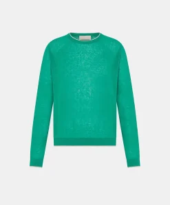 Discount Pull En Lin Rio - Emeraude Femmes Tricots