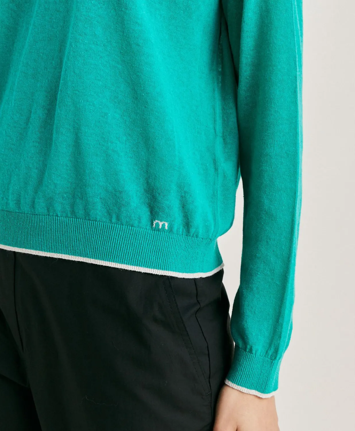 Discount Pull En Lin Rio - Emeraude Femmes Tricots