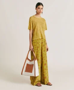 Outlet Pull En Lin Sveva - Huile Femmes Tricots