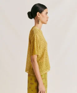 Outlet Pull En Lin Sveva - Huile Femmes Tricots