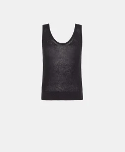 Outlet Pull Liccia Nacre Lurex - Bleu Nuit Femmes Tricots