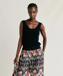 Outlet Pull Liccia Nacre Lurex - Bleu Nuit Femmes Tricots