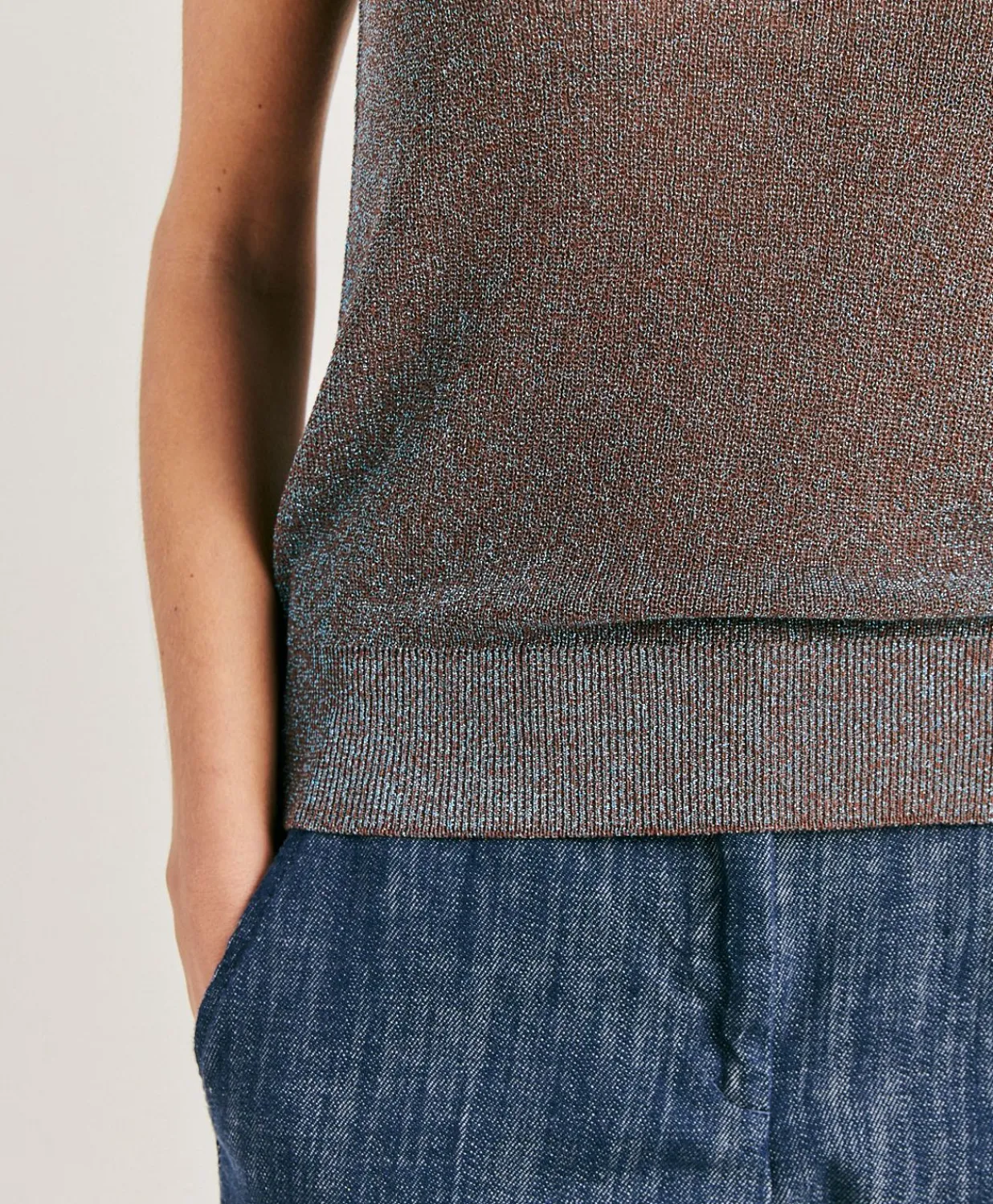 Pull Liccia Perlata Lurex - Corteccia Femmes Tricots
