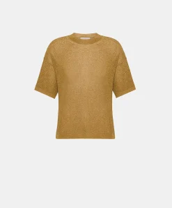 Outlet Pull Lurex Perle Jacinto - Caramel Femmes Tricots