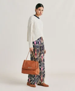 Clearance Pull Maille Mixte Baumette - Creme Femmes Tricots