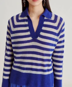 Discount Pull Raye Lurex Perle Egide - Bluette Femmes Tricots