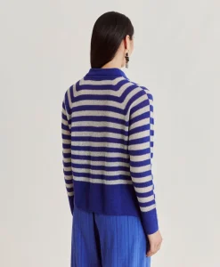 Discount Pull Raye Lurex Perle Egide - Bluette Femmes Tricots