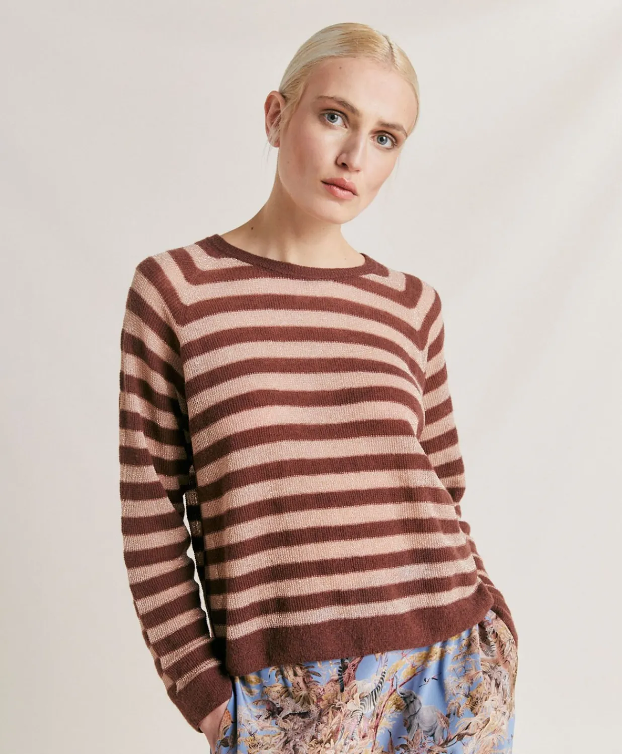 Pull Raye Lurex Perle Marmotta - Glace' Femmes Tricots
