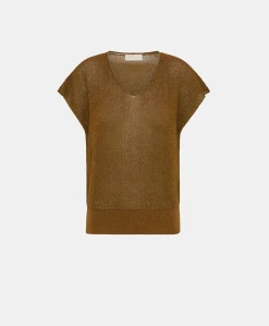 Outlet Pull Suzanna Perlata Lurex - Armee Femmes Tricots