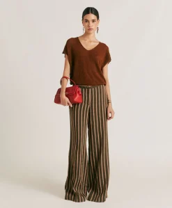 Outlet Pull Suzanna Perlata Lurex - Armee Femmes Tricots