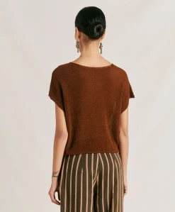 Outlet Pull Suzanna Perlata Lurex - Armee Femmes Tricots