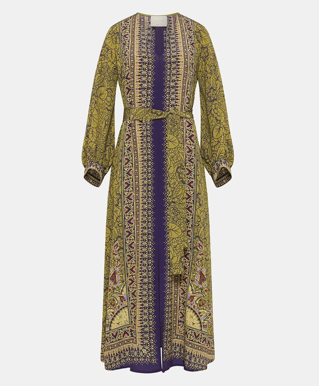 New Robe Adelma Crepe De Chine - Bleu Multicolore Femmes Vêtements