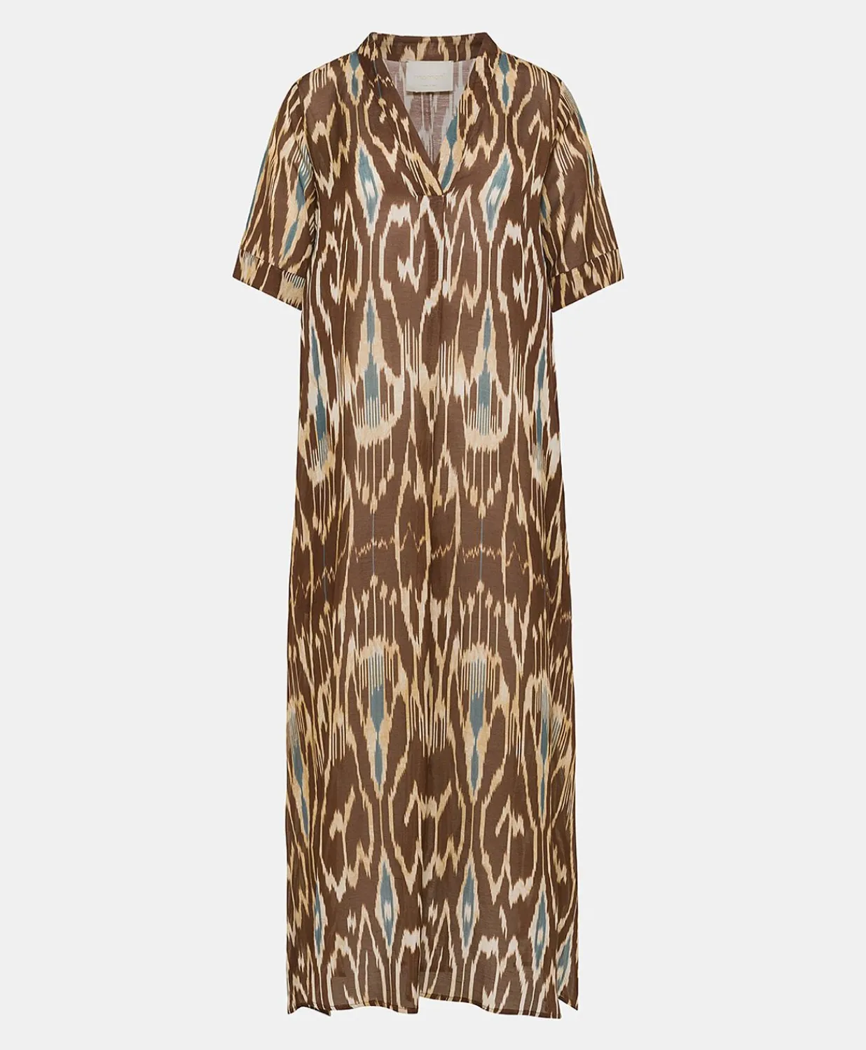 Best Robe Altamura En Lin Viscose - Cacao Multicolore Femmes Vêtements