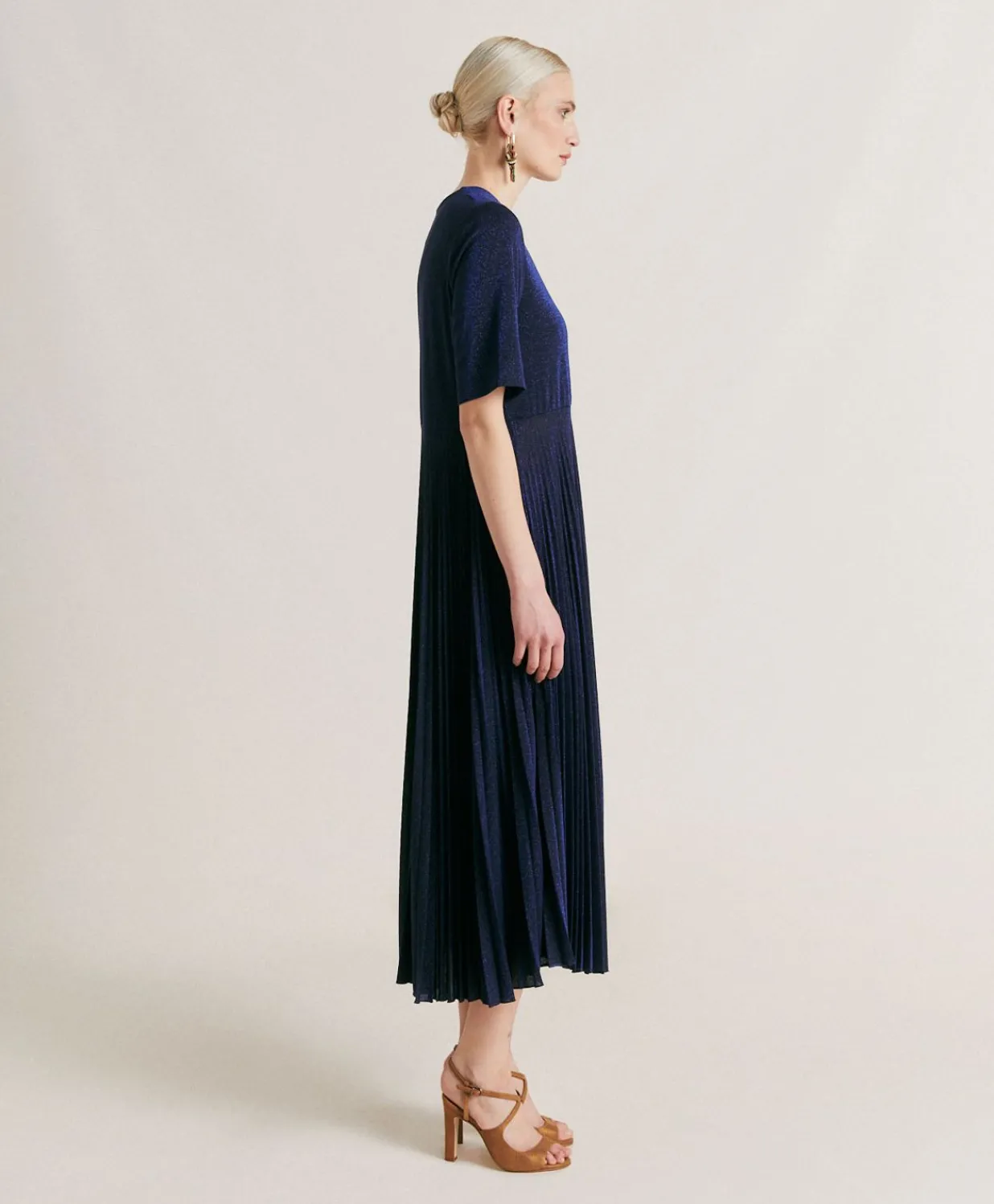 Robe Amalia En Jersey Lurex - Bluette Femmes Vêtements