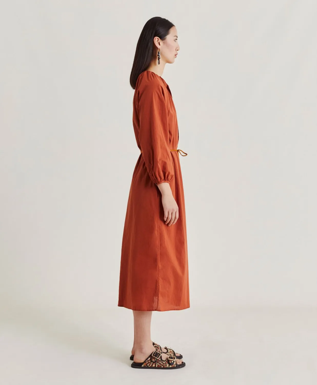 New Robe Caldes Avec Voile De Coton - Coccio Femmes Vêtements