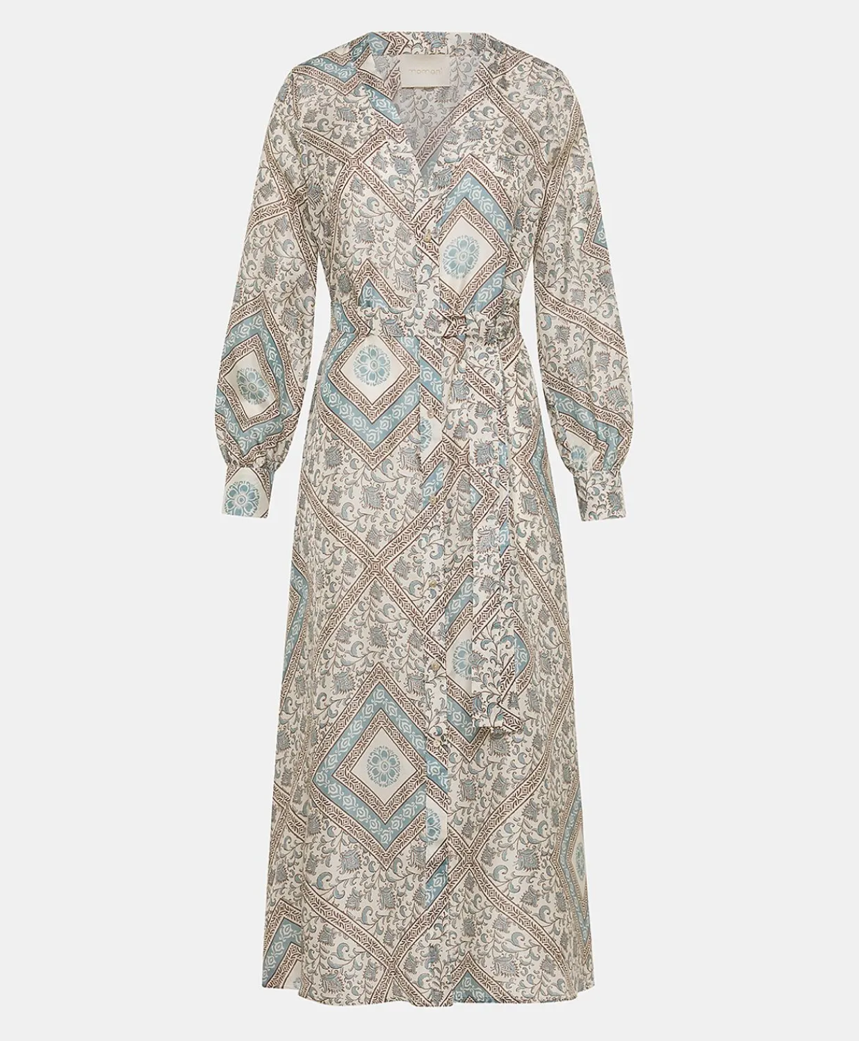 Best Robe California En Haboutai De Soie - Creme/Poussiereux Femmes Vêtements