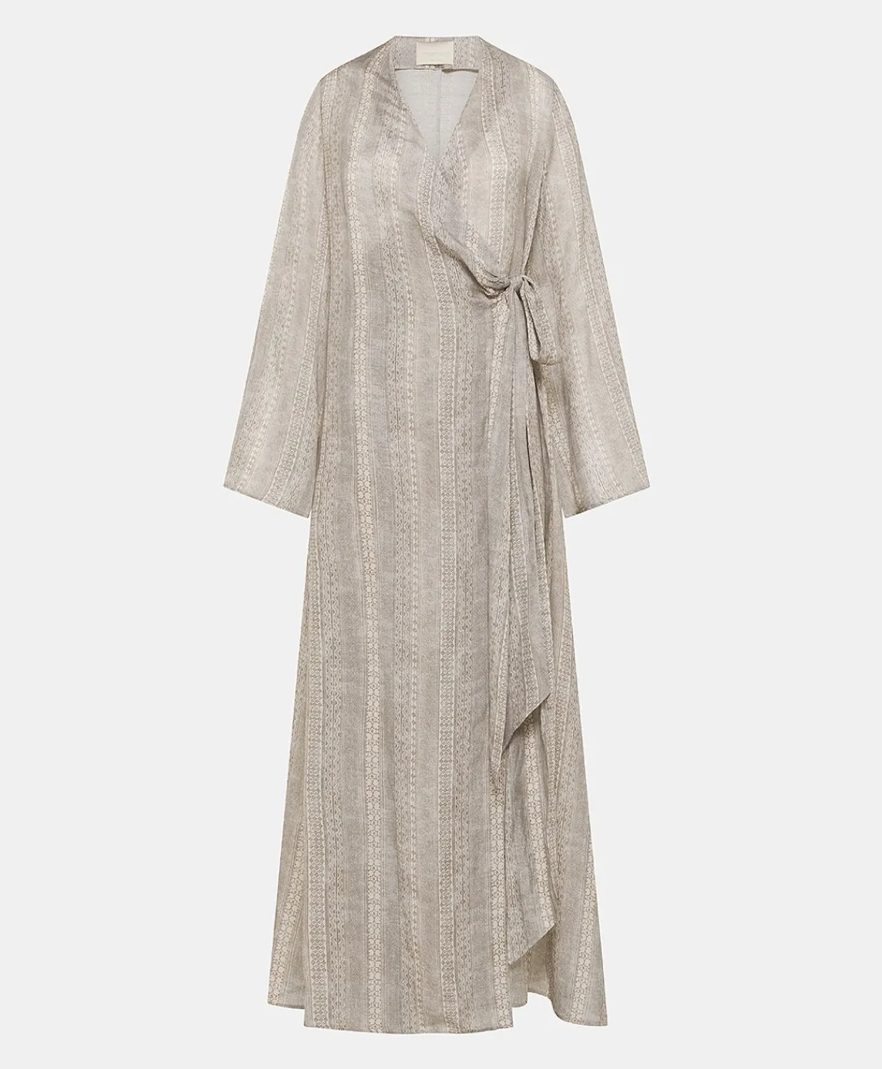 Robe Caterina En Lin Viscose - Creme/Perle Femmes Vêtements