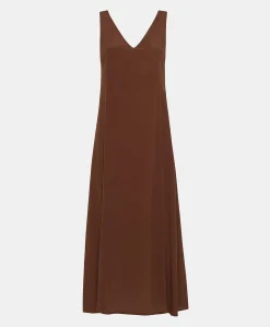 Discount Robe Chumba En Acetate De Soie - Chocolat Femmes Vêtements