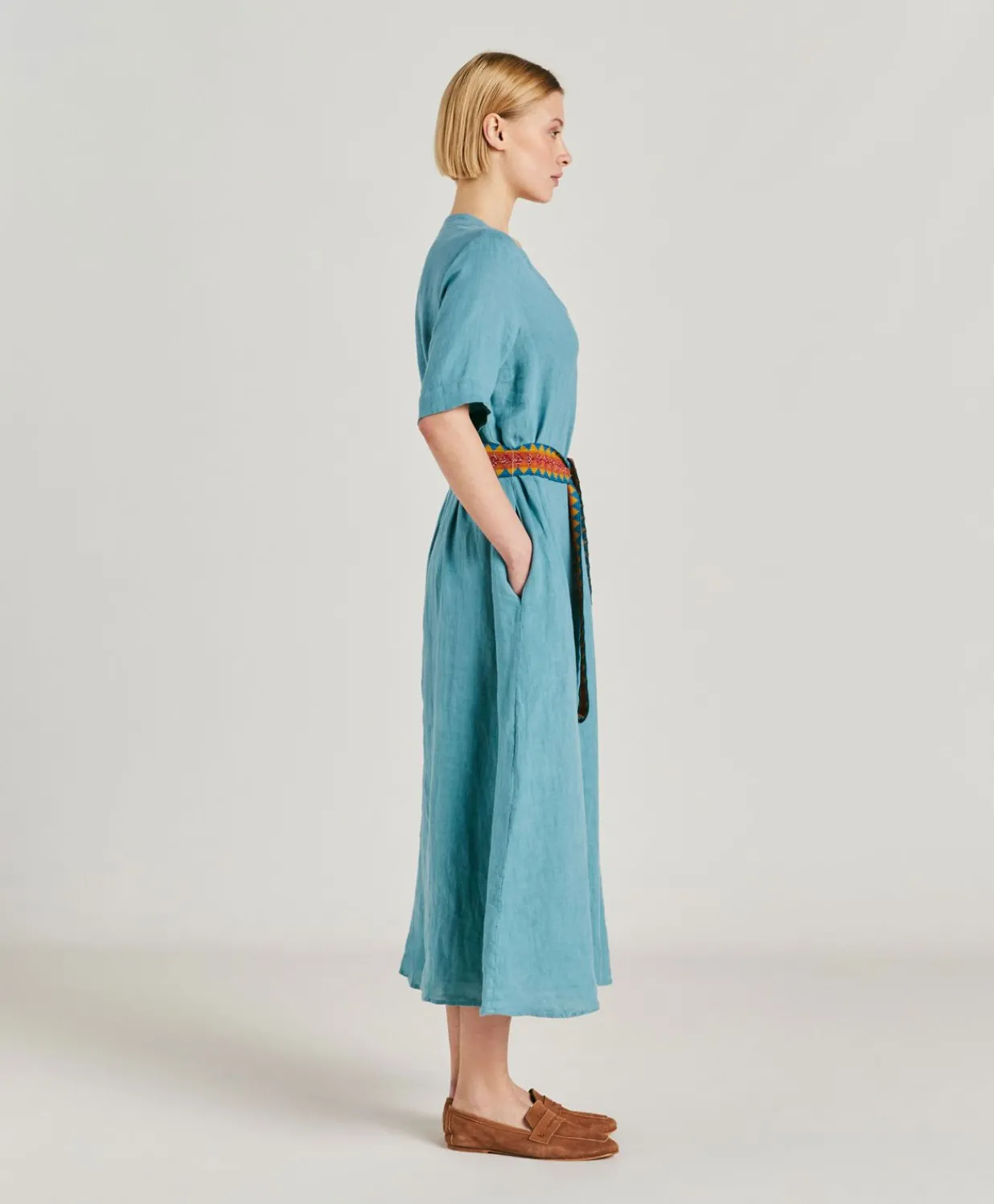 Discount Robe En Lin Altamura - Ceruleen Femmes Vêtements