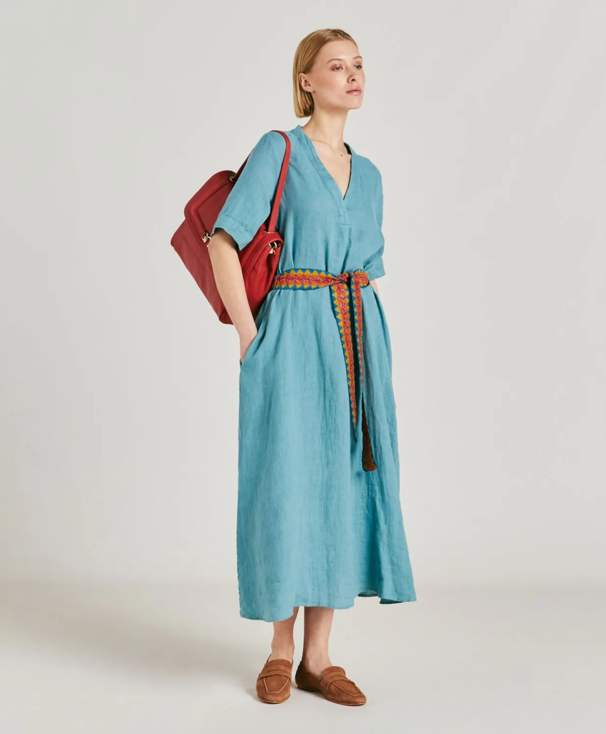 Discount Robe En Lin Altamura - Ceruleen Femmes Vêtements