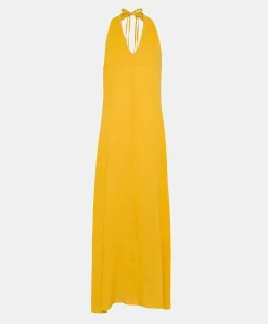 New Robe En Lin Aurora - Jaune Soleil Femmes Vêtements
