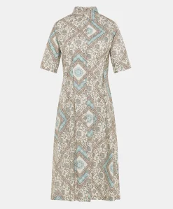 Best Robe En Popeline Ilaria - Creme/Poudre Femmes Vêtements